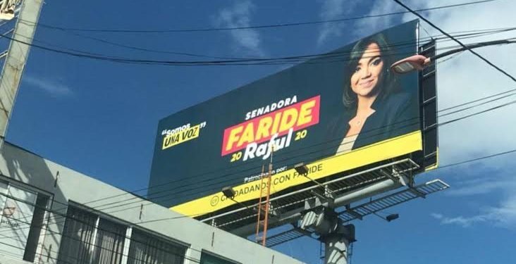 Valla de Faride Raful viola Ley de Partidos, agrupaciones y movimientos políticos