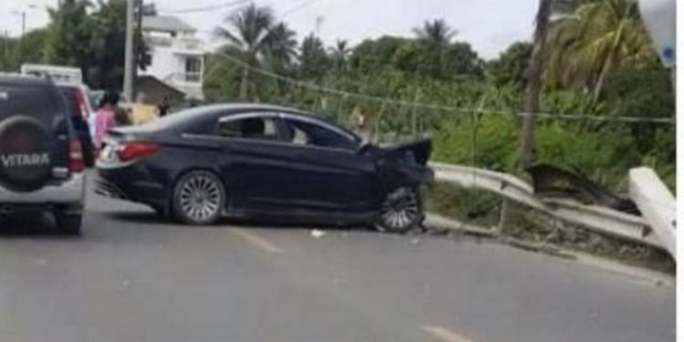 Hombre resulta herido en accidente de tránsito en Mao