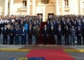 Homenaje a la Bandera Nacional, es encabezado por el presidente Danilo Medina.