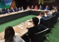 Misión francesa interesada en invertir en RD visita gobernador del Banco Central