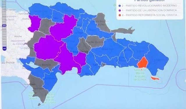 Resultados elecciones cambian mapa político; oposición gana casi toda RD