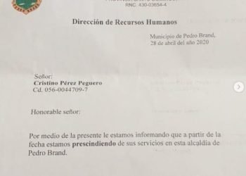 Alcalde de Pedro Brand viola resolución MAP y cancela cientos de empleados.