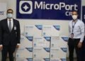 Empresa Microport dona 40 mil mascarillas al gobierno