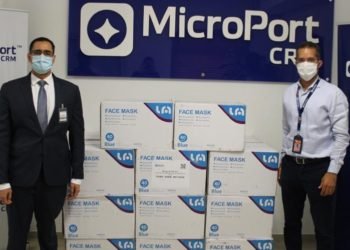 Empresa  Microport dona 40 mil mascarillas al gobierno