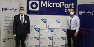 Empresa  Microport dona 40 mil mascarillas al gobierno