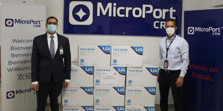 Empresa  Microport dona 40 mil mascarillas al gobierno