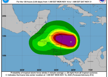 Huracán Iota golpea a Centroamérica esta noche; hay evacuaciones masivas