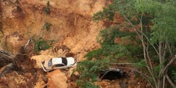 CODIA advierte terreno en construcción en Gascue podría seguir derrumbándose