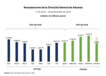 Aduanas ha recaudado mas de $53 mil millones en el 2020, dice su director