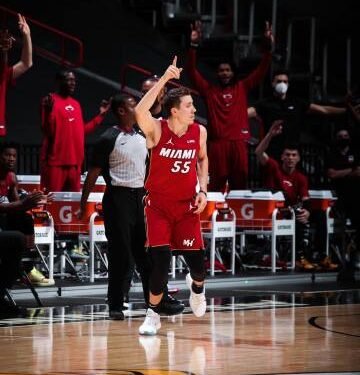 Los Heat se imponen a los Pelicans con los 23 puntos y siete lances de tres de Duncan Robinson