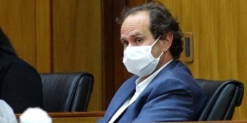 Dantas Bezerra se reunió con Conrado Pittaluga en el baño del Palacio de Justicia durante receso