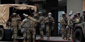 Despliegan militares de la Guardia Nacional ante protestas electorales en EEUU