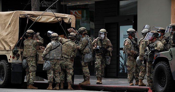 Despliegan militares de la Guardia Nacional ante protestas electorales en EEUU