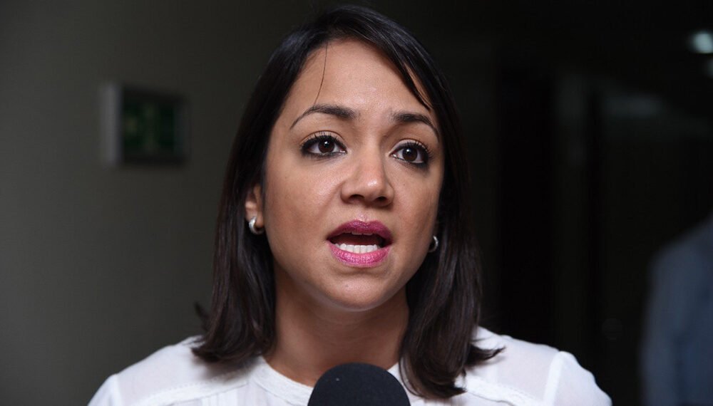 Faride denuncia protestantes por el 30% AFP rompieron a pedradas cristales de su oficina
