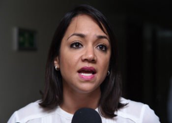 Faride denuncia protestantes por el 30% AFP rompieron a pedradas cristales de su oficina