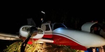 Aterriza avioneta en cañaveral en La Altagracia
