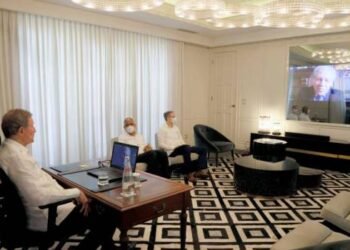 Canciller Roberto Álvarez y Luis Almagro dialogan sobre la cumbre de las Américas