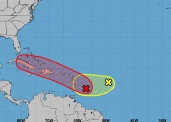 Depresión tropical generaría lluvias e inundaciones en RD desde miércoles