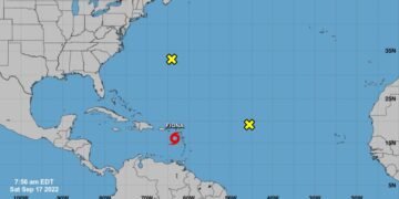 Onamet emite alerta de huracán ante fortalecimiento de la tormenta Fiona