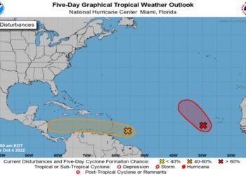 Onamet vigila sistema que podría formarse en depresión tropical sobre el mar Caribe