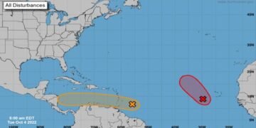Onamet vigila sistema que podría formarse en depresión tropical sobre el mar Caribe