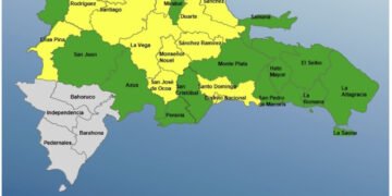 COE aumenta a 28 las provincias dominicanas en alerta por lluvias