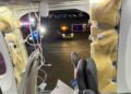 Encuentran el panel que se desprendió de un Boeing 737 en el patio de una profesora
