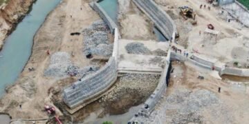 Entran a fase final trabajos de construcción del canal en río Masacre