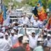 Luis Abinader realiza caravanas junto a candidatos congresuales en las provincias del noroeste