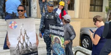 Palacio de Justicia DN fuertemente custodiado previo a coerción a Ángel Martínez