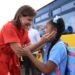 Vicepresidenta Raquel Peña abre el año escolar en Santiago y anuncia nuevas rutas del transporte estudiantil