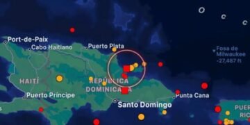 Temblor 4.1 sacude zonas de la RD la madrugada de este lunes
