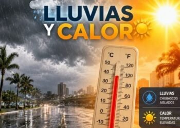 Indomet: aguaceros, tormentas eléctricas y calor intenso hoy RD