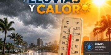 Indomet: aguaceros, tormentas eléctricas y calor intenso hoy RD