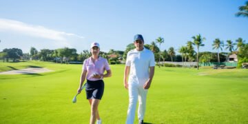 Leyenda juega por primera vez en campos de golf Casa Campo