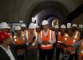 Abinader supervisa túnel pluvial de la avenida Luperón que se construye con fondos de Aerodom, para evitar inundaciones en la zona