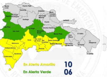 El COE coloca 10 provincias en alerta amarilla y seis en verde